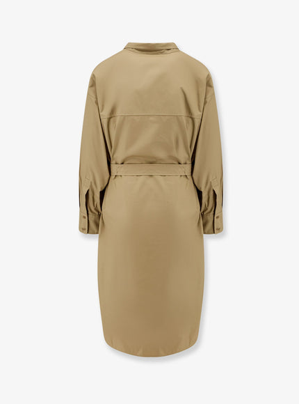 Nude Cotton Dress With Belt