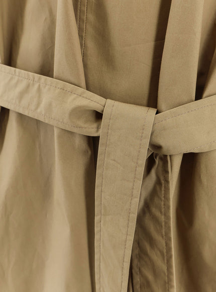 Nude Cotton Dress With Belt