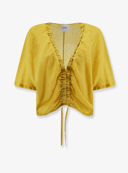 Nude Linen Blend Shirt Cedar