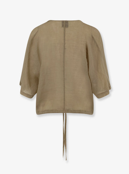Nude Linen Blend Shirt
