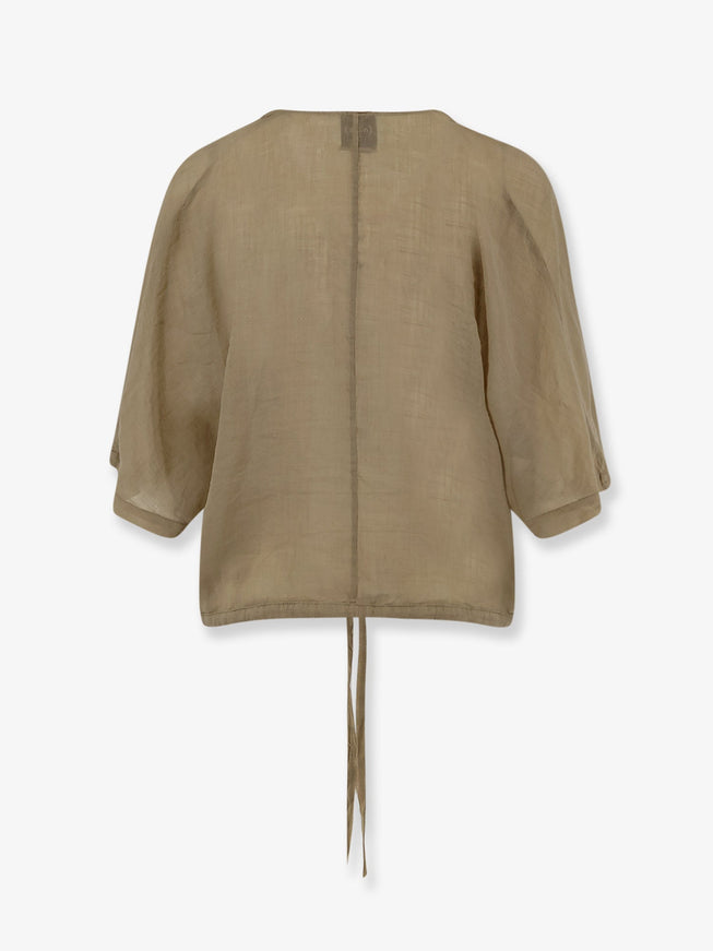 Nude Linen Blend Shirt