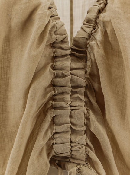 Nude Linen Blend Shirt