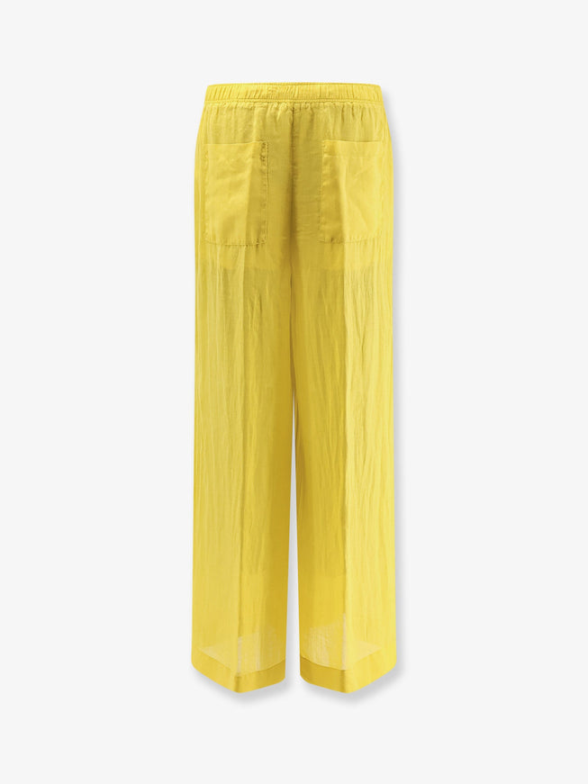 Nude Linen Blend Trousers