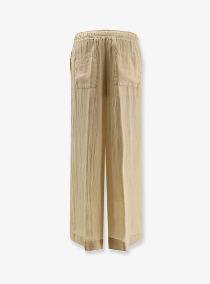 Nude Linen Blend Trousers
