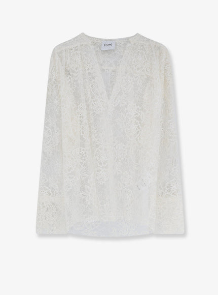 Nude Lace Shirt Offwhite