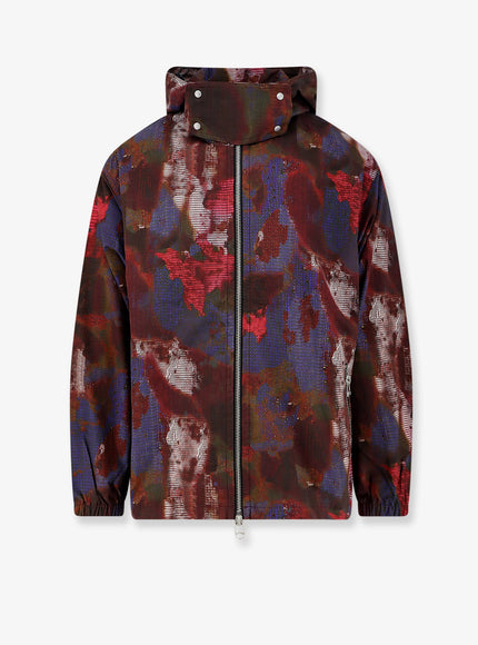 Oamc Peacemaker Technical Multicolor Cotton Jacket Bloom All Over Print