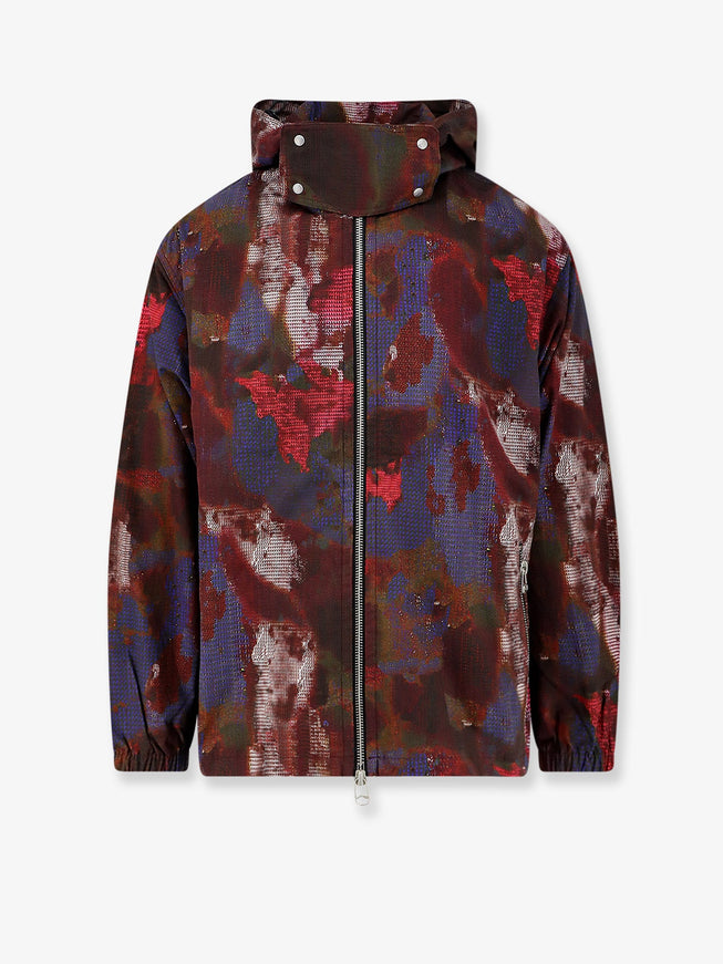 Oamc Peacemaker Technical Multicolor Cotton Jacket Bloom All Over Print