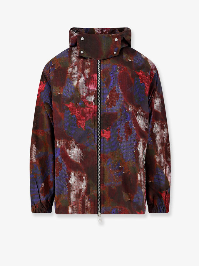 Oamc Peacemaker Technical Multicolor Cotton Jacket Bloom All Over Print