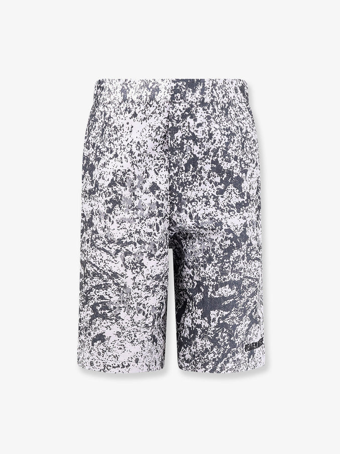 Oamc Peacemaker Vapor Bermuda Shorts With All-Over Print Ash All Over Print