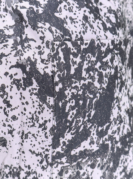 Oamc Peacemaker Vapor Bermuda Shorts With All-Over Print