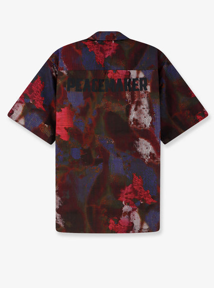Oamc Peacemaker Boxy Multicolor Cotton Shirt