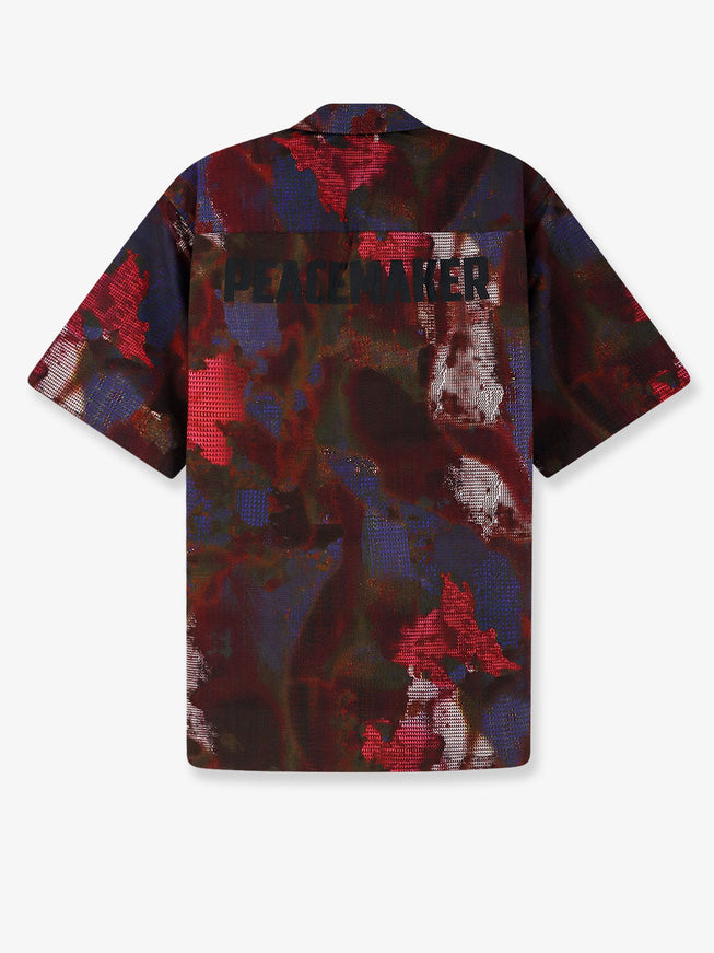 Oamc Peacemaker Boxy Multicolor Cotton Shirt