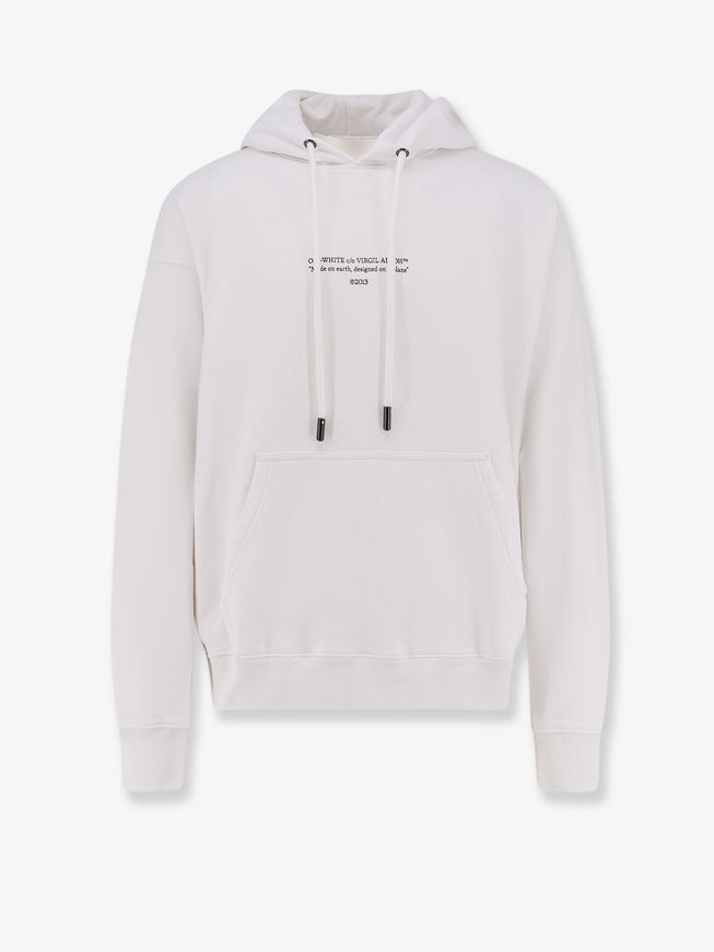 Off White Cotton Sweatshirt White
