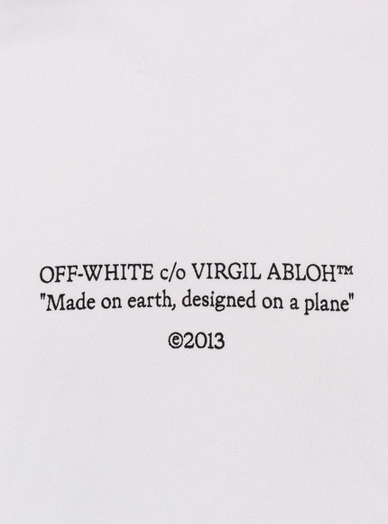 Off White Cotton Sweatshirt