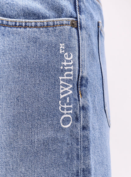 Off White Half Arrow Denim Shorts