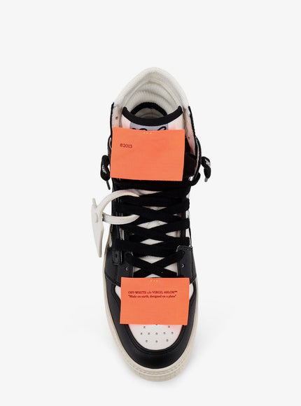Off White 3.0 Court High Top Leather Sneakers
