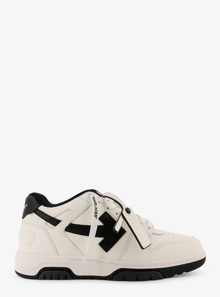 Off White Out Of Office Leather Sneakers Black