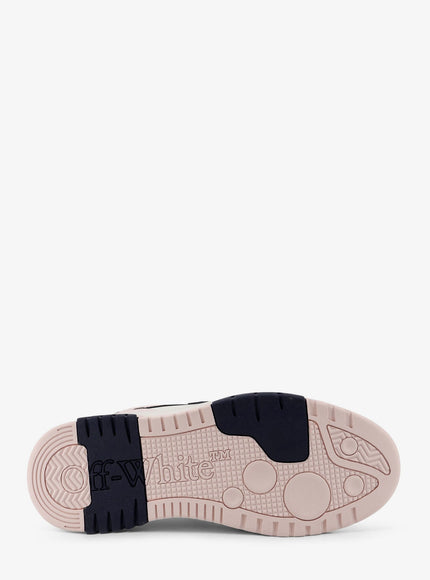 Off White Out Of Office Leather Sneakers With Iconic Logo On The Side
