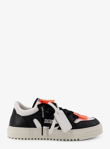 Off White 3.0 Court Low Top Leather Sneakers White Black