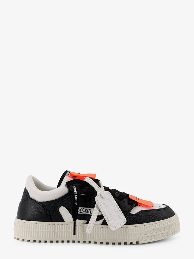 Off White 3.0 Court Low Top Leather Sneakers White Black