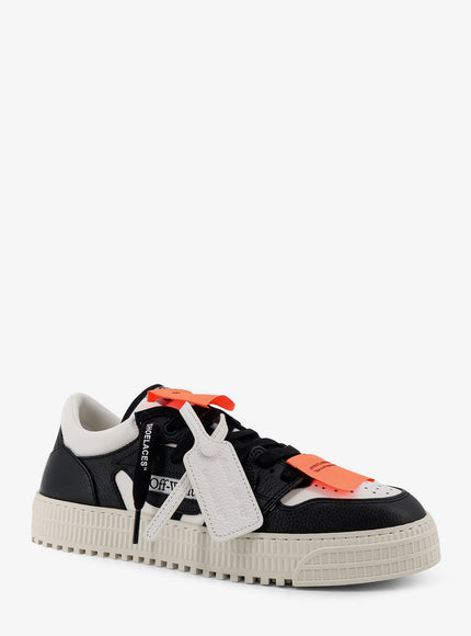 Off White 3.0 Court Low Top Leather Sneakers