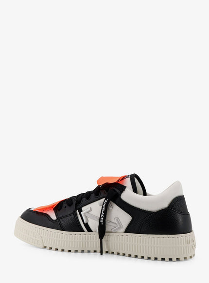 Off White 3.0 Court Low Top Leather Sneakers