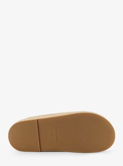 Paloma Barcelo' Belinda Leather And Raffia Sandals