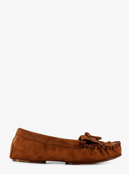 Paris Texas Indiana Suede Loafers Cognac