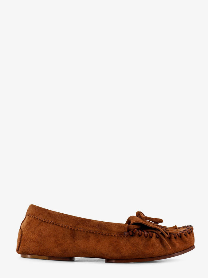 Paris Texas Indiana Suede Loafers Cognac