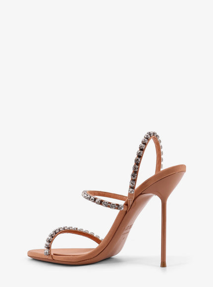 Paris Texas Lidia Satin Sandals With Crystal Detail