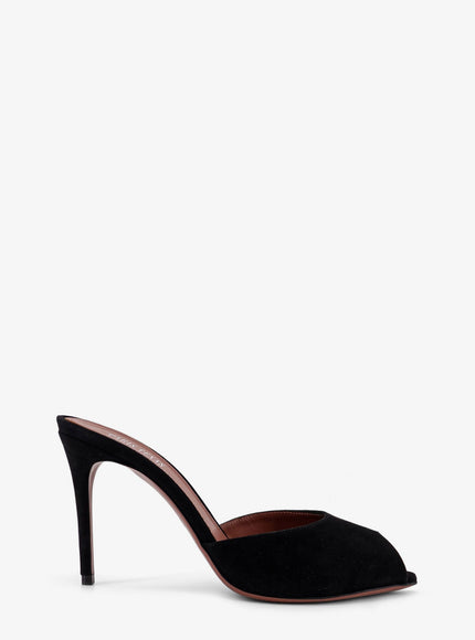 Paris Texas Vera Suede Sandals Black