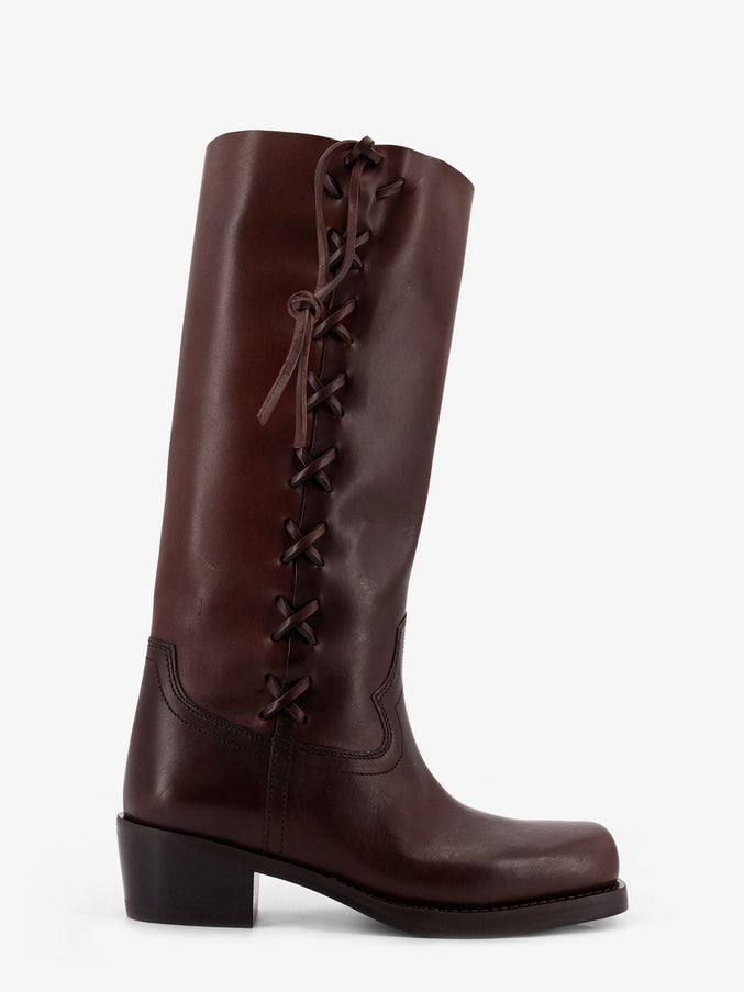 Paris Texas Roxanne Leather Boots Cioccolato