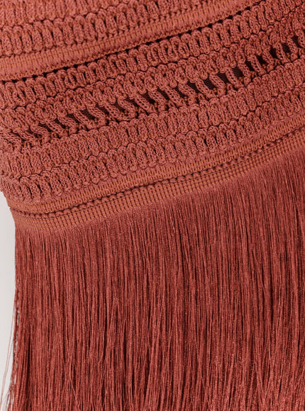 Patbo Asymmetrical Top With Fringes