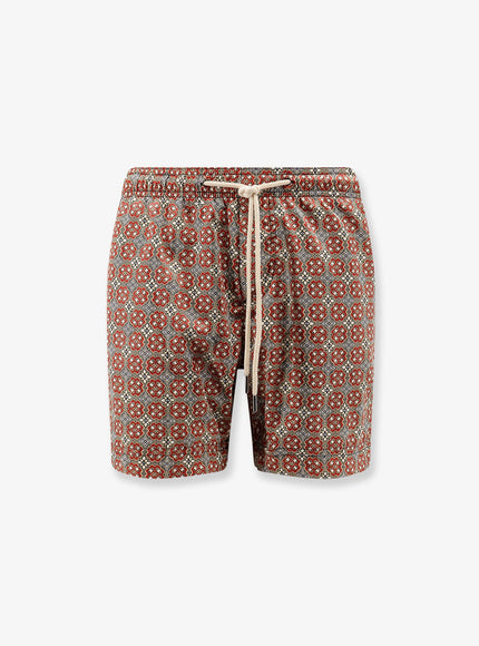Peninsula Montecristo Recycled Polyester Swim Trunks Salmone