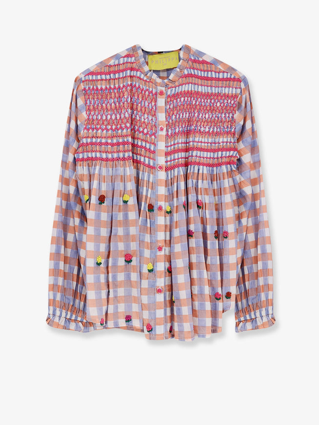 Philippa 1970 Adriana Cotton Shirt Blue