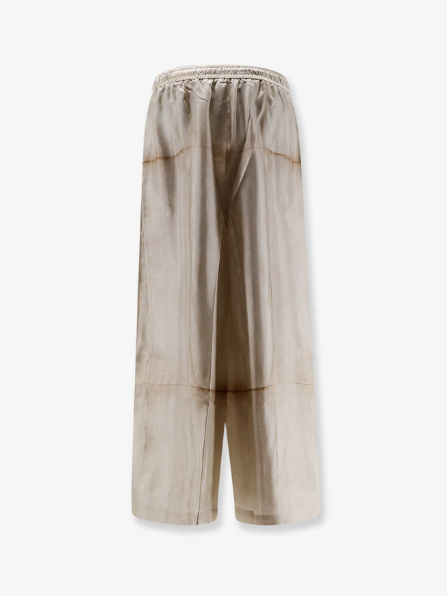 Pierre-Louis Mascia Silk Trousers With Floral Print