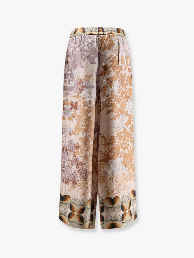 Pierre-Louis Mascia Silk Trouser With All-Over Prints