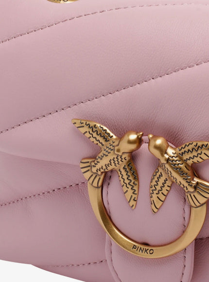 Pinko Baby Love Puff Leather Crossbody Bag