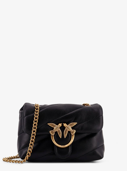 Pinko Baby Love Puff Leather Crossbody Bag Uni Nero