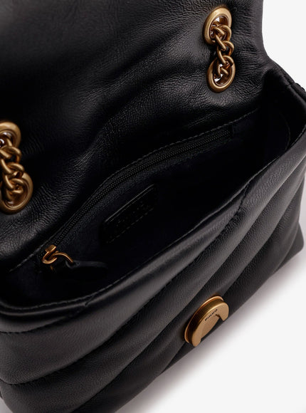 Pinko Baby Love Puff Leather Crossbody Bag