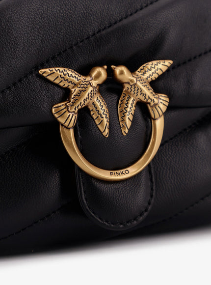 Pinko Baby Love Puff Leather Crossbody Bag