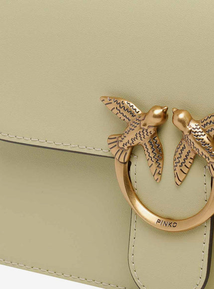Pinko Love One Leather Crossbody Bag