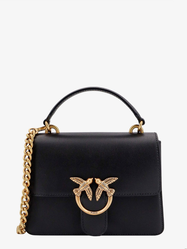 Pinko Love One Leather Crossbody Bag Uni Nero