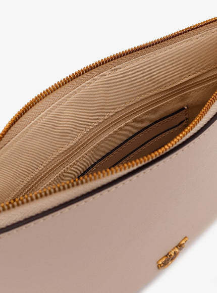 Pinko Flat Love Leather Shoulder Bag