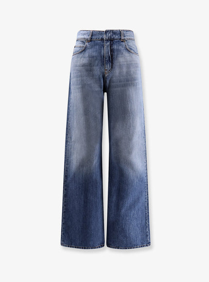 Pinko Wanda Wide Leg Jeans Medium Blu