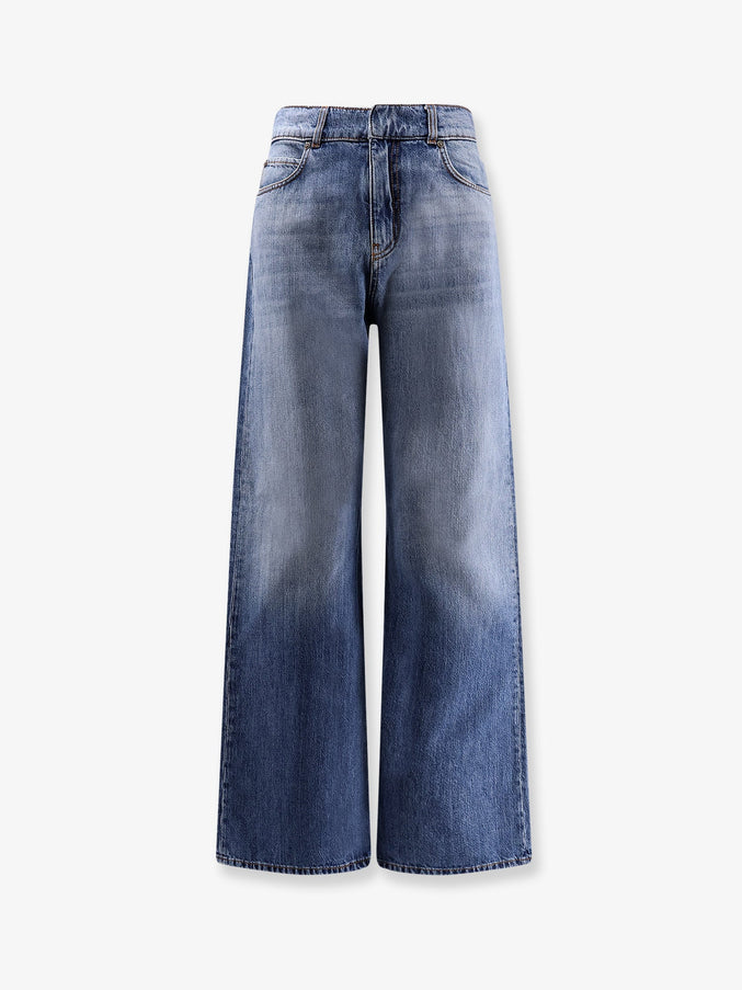 Pinko Wanda Wide Leg Jeans Medium Blu