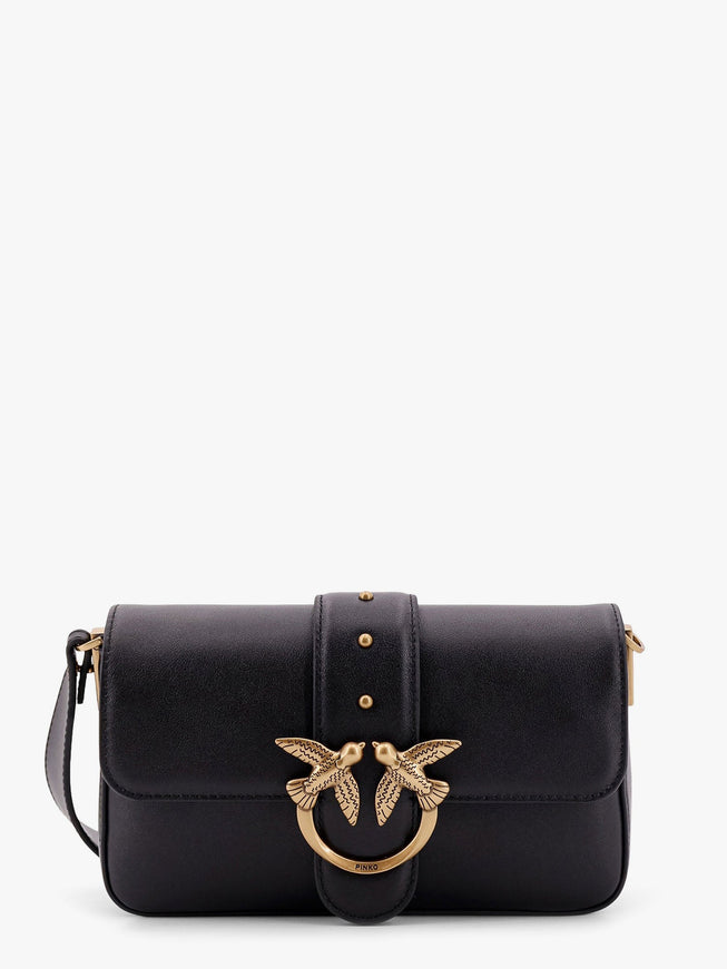 Pinko Mini Love Bag Leather Crossbody Bag Uni Nero