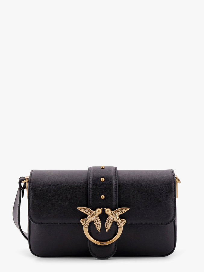 Pinko Mini Love Bag Leather Crossbody Bag Uni Nero