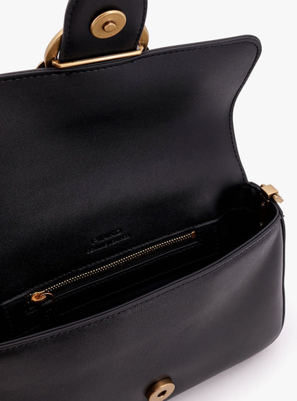 Pinko Mini Love Bag Leather Crossbody Bag
