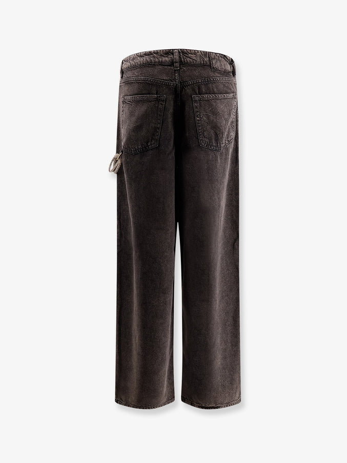 Pinko Lauryn Bull Denim Jeans With Removable Jewel Rope